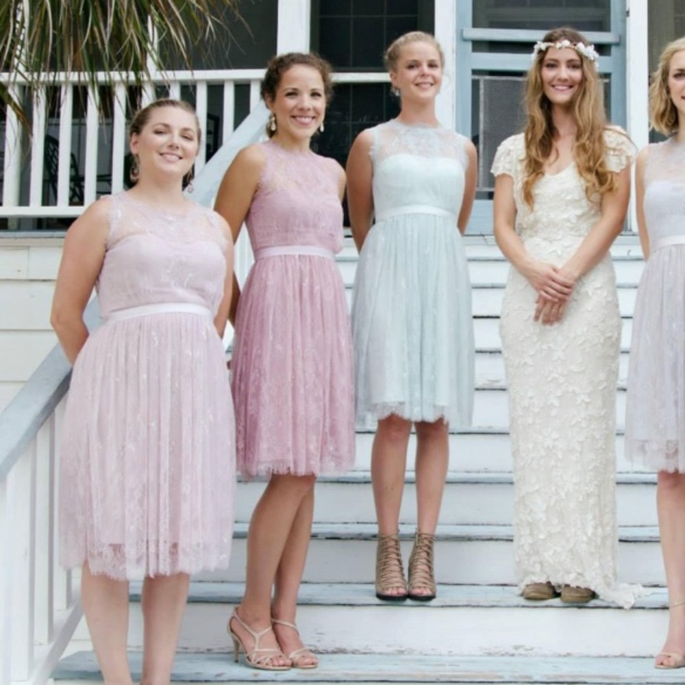 BHLDN hitherto lace Cecilia special occasion bridesmaid lace dress size 2